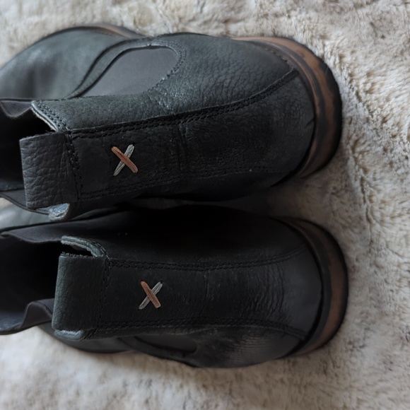 Frank Wright Mens Willow Leather Ankle Chelsea Boots Black Size 10 Medium - Picture 4 of 8